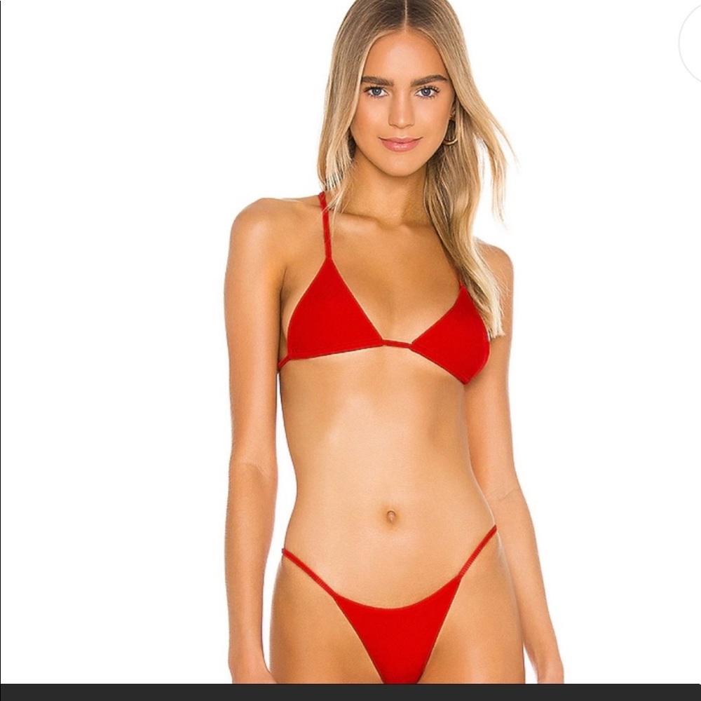 Lovers + Friends Red Bikini